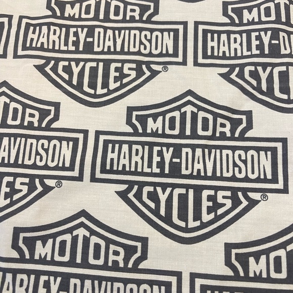 New 100% cotton Harley Davidson Motorcycle Fabric for quilt making pillow 11x24 - Picture 3 of 7